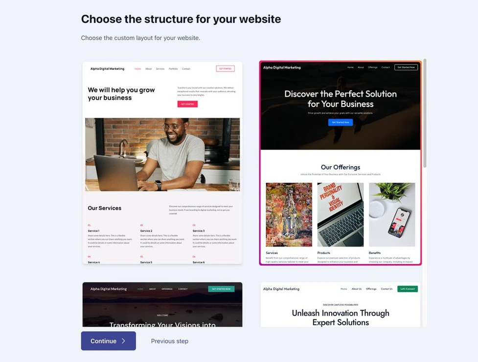 How to Create a Business Website Using AI in Astra Theme